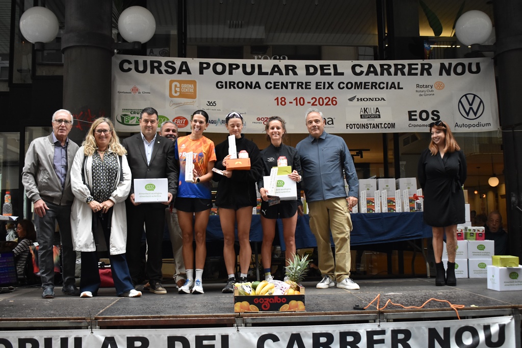 Pòdium femení dels 10 km