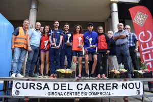 La Cursa Popular del Carrer Nou omple la ciutat de samarretes verdes a favor de Catalunya Contra el Càncer-Girona i del Rotary Club