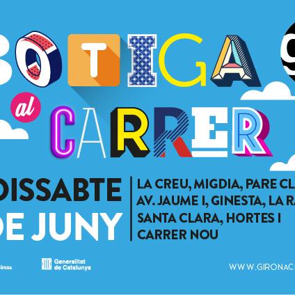 Cartell de la campanya Botiga al carrer 2023