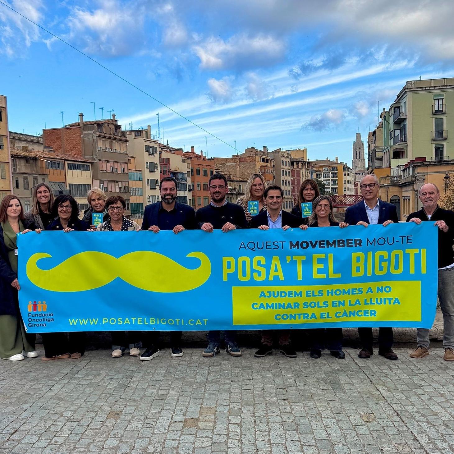 Representants d'Oncolliga, l'IDIBGI, l'associació Girona Centre Eix Comercial i l'Ajuntament de Girona han donat avui el tret de sortida a la campanya.