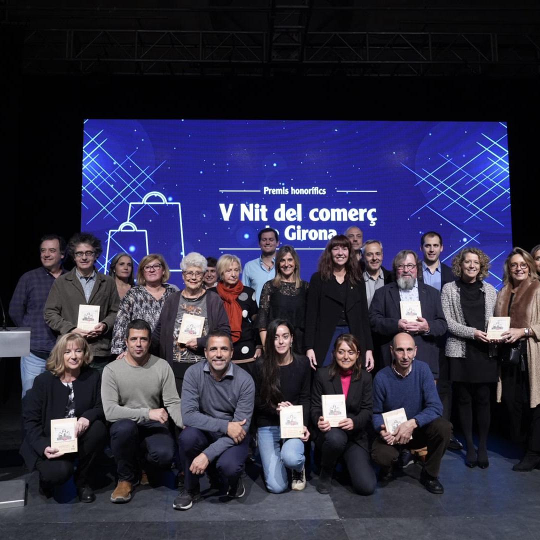 V Nit del Comerç de Girona, un gran reconeixement a grans comerços, trajectòries i teixit associatiu