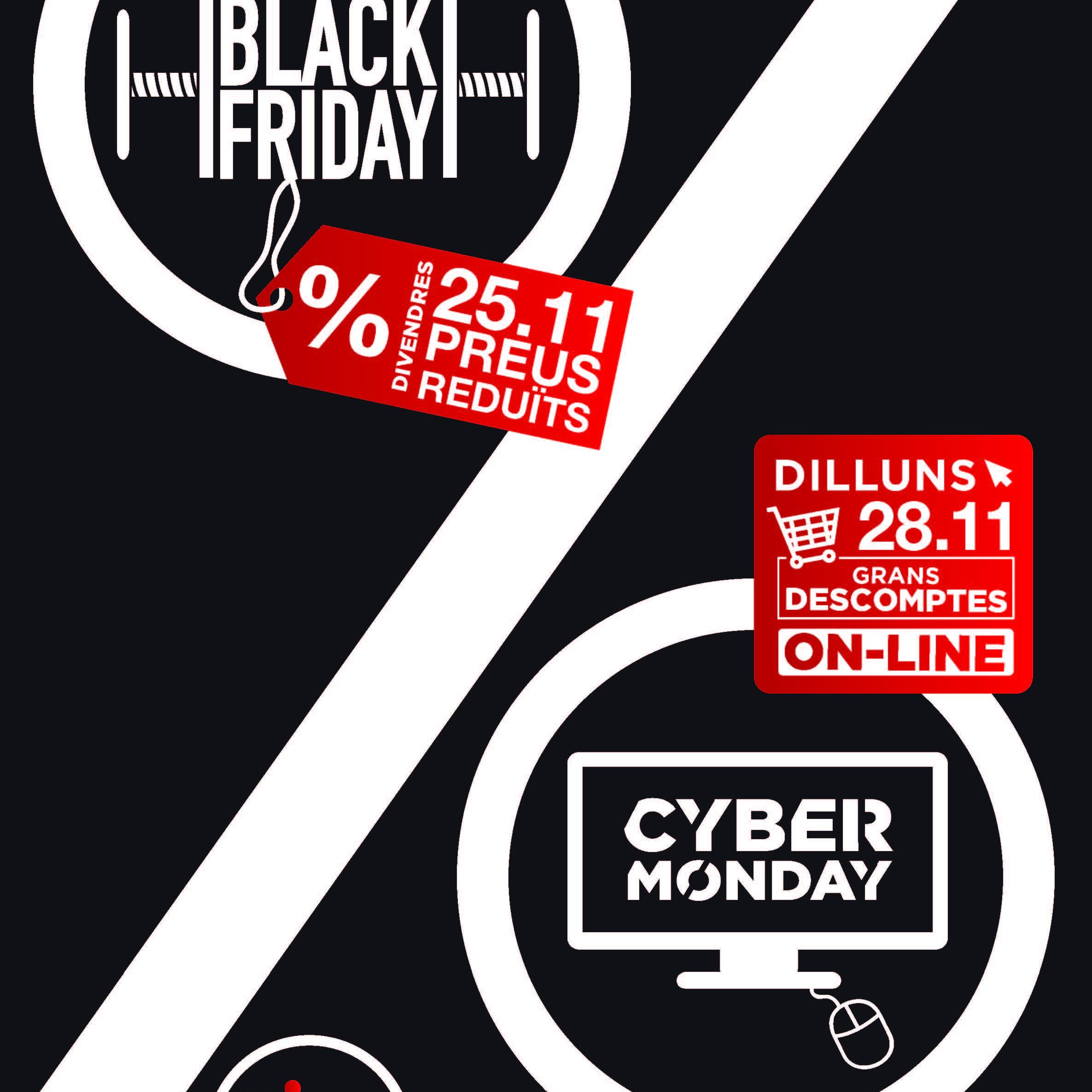 Black Friday & Cyber Monday: fins a un 60% de descompte. Consulteu aquí les botigues adherides a la campanya!