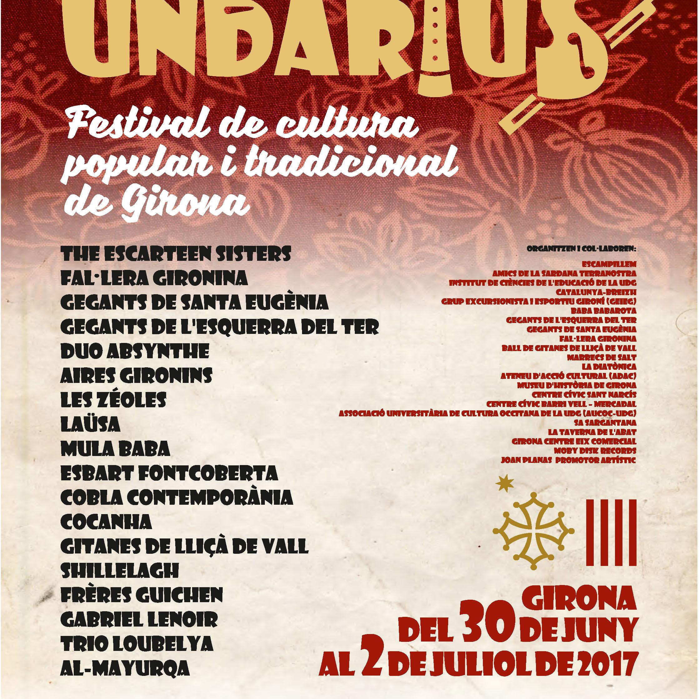 A punt la 4a edició d'Undàrius, el festival de cultura popular i tradicional de Girona