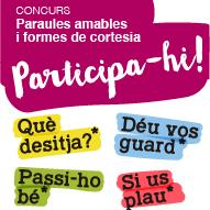 Participa en el concurs "Paraules amables i formes de cortesia" i guanya xecs regal de 30, 60 i 100 euros!