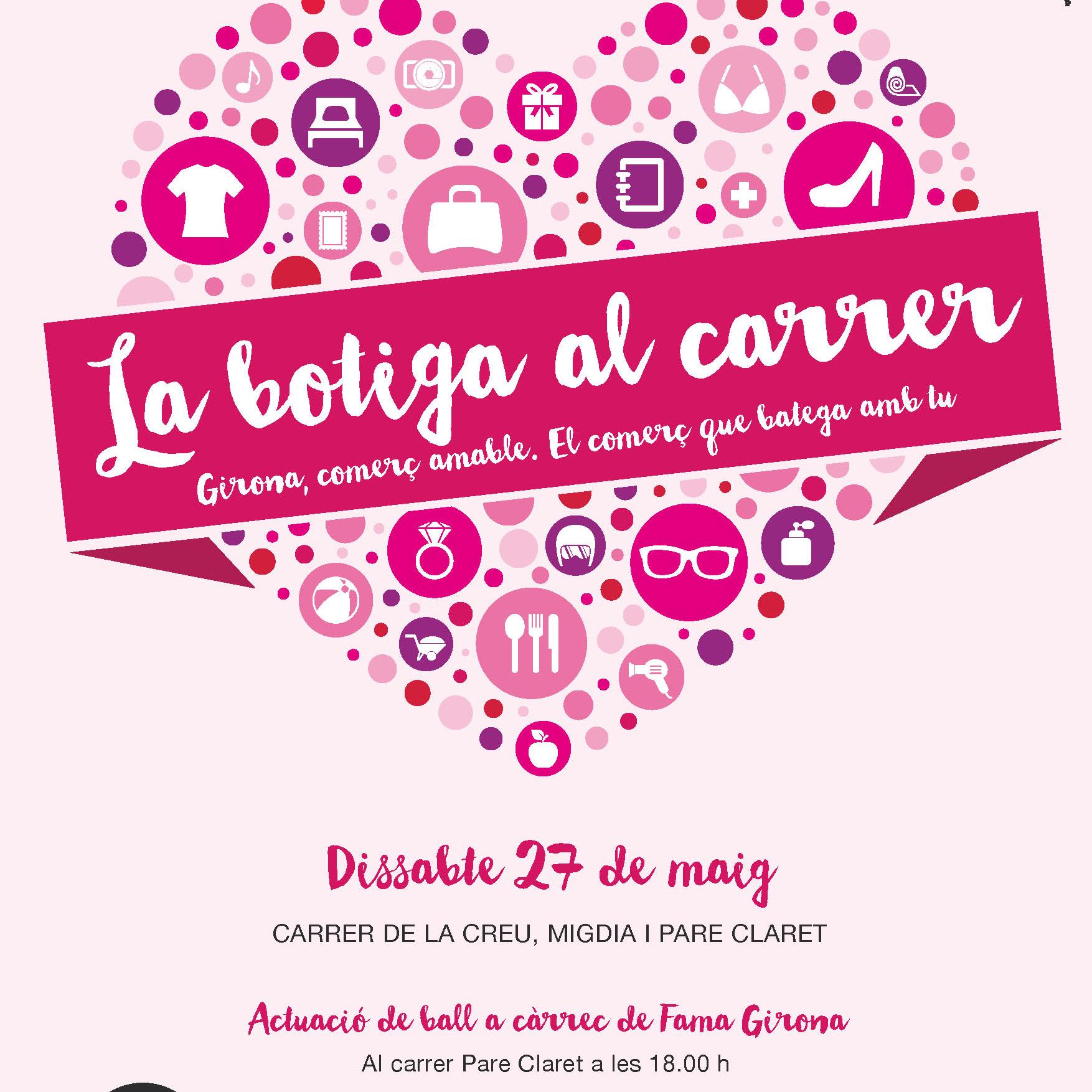 La primera botiga al carrer de la primavera, aquest dissabte 27 de maig, a la zona de l’Eixample