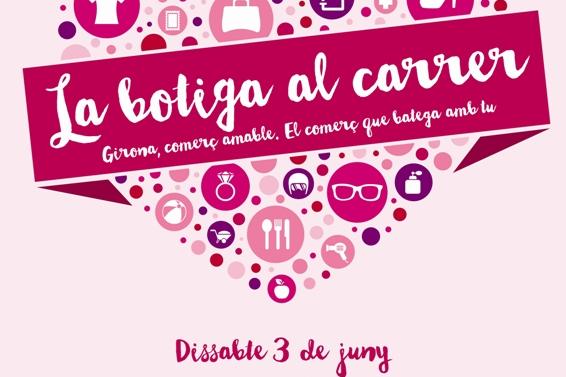 Botiga al carrer, aquest dissabte 3 de juny, a la zona centre de Girona