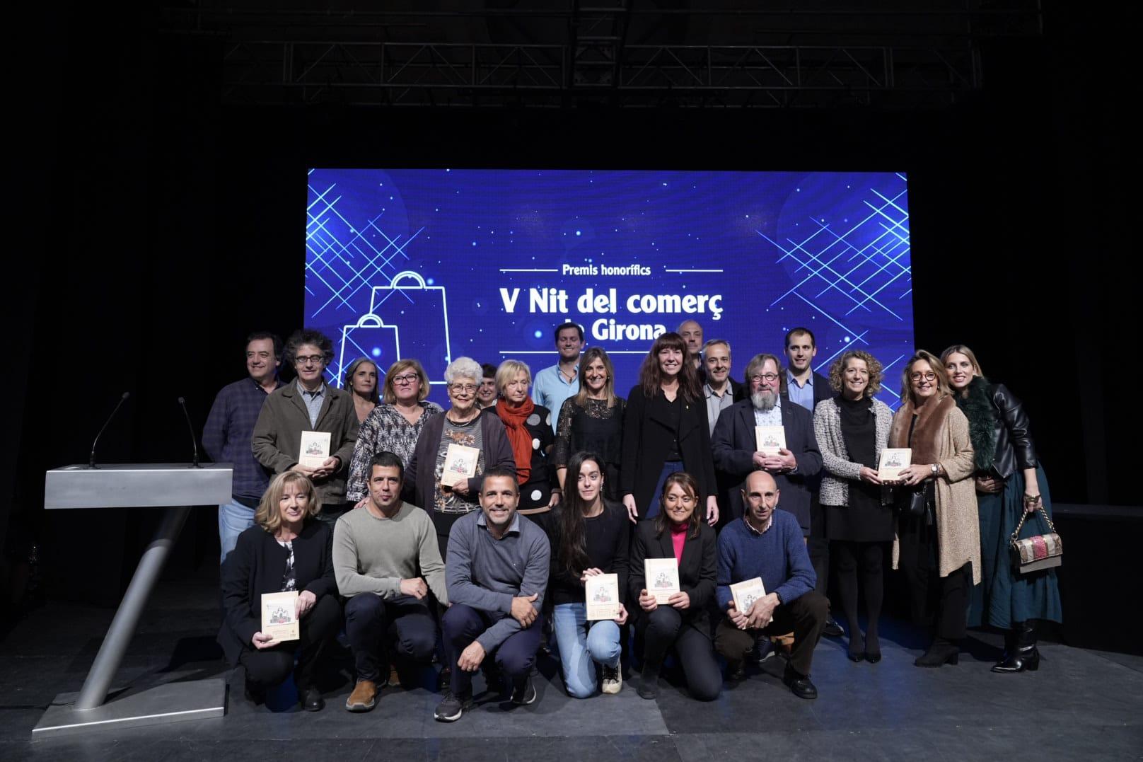 V Nit del Comerç de Girona, un gran reconeixement a grans comerços, trajectòries i teixit associatiu