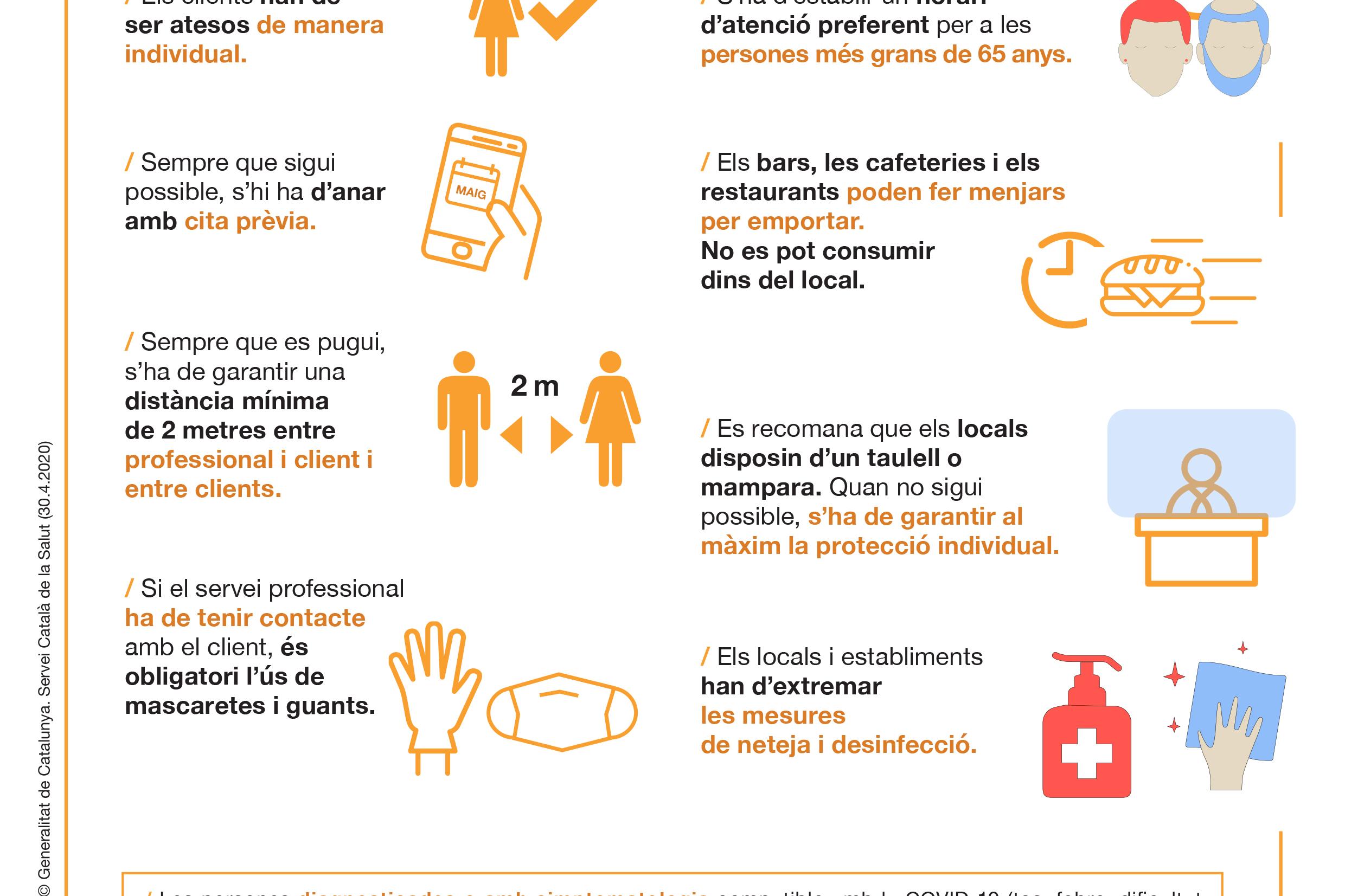 Recomanacions: mesures preventives i de neteja per al comerç