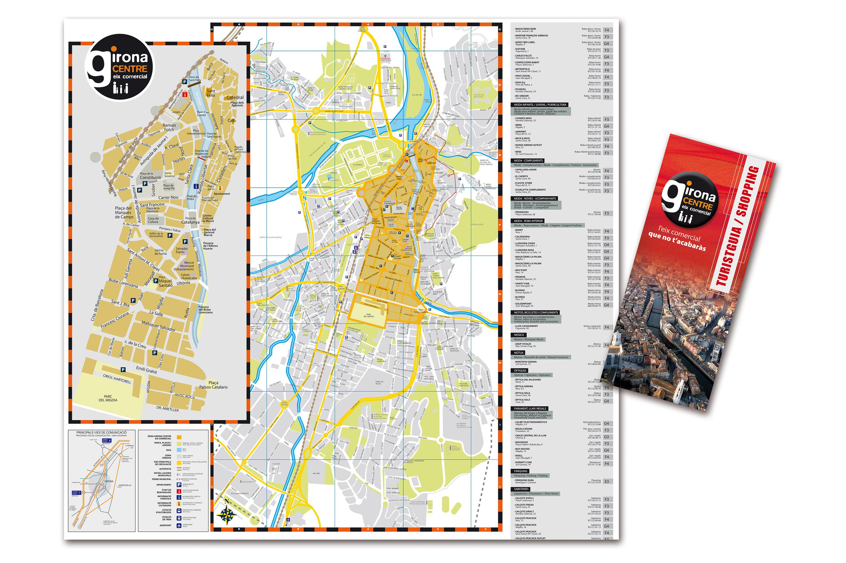 El comerç de Girona distribueix la nova edició del plànol turístic i comercial de la ciutat