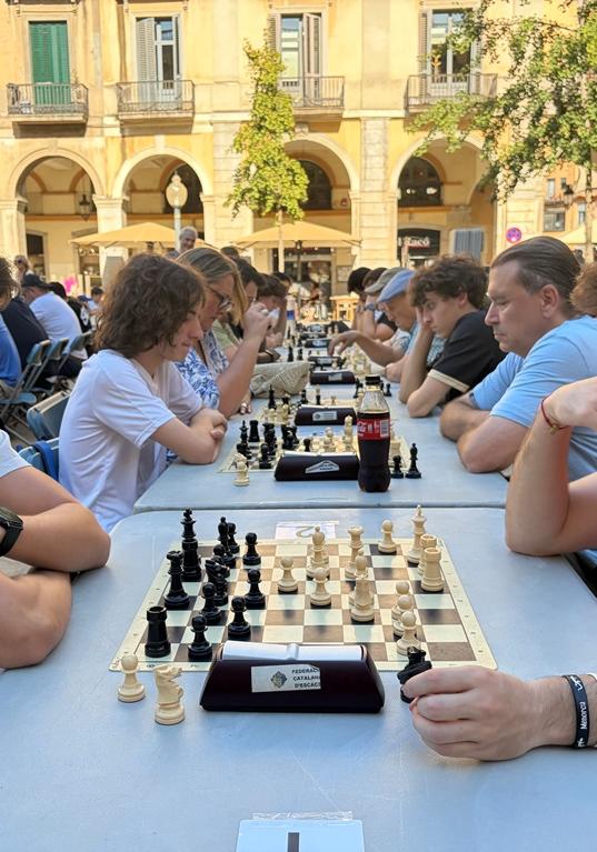 Jugadors en primer pla i fons