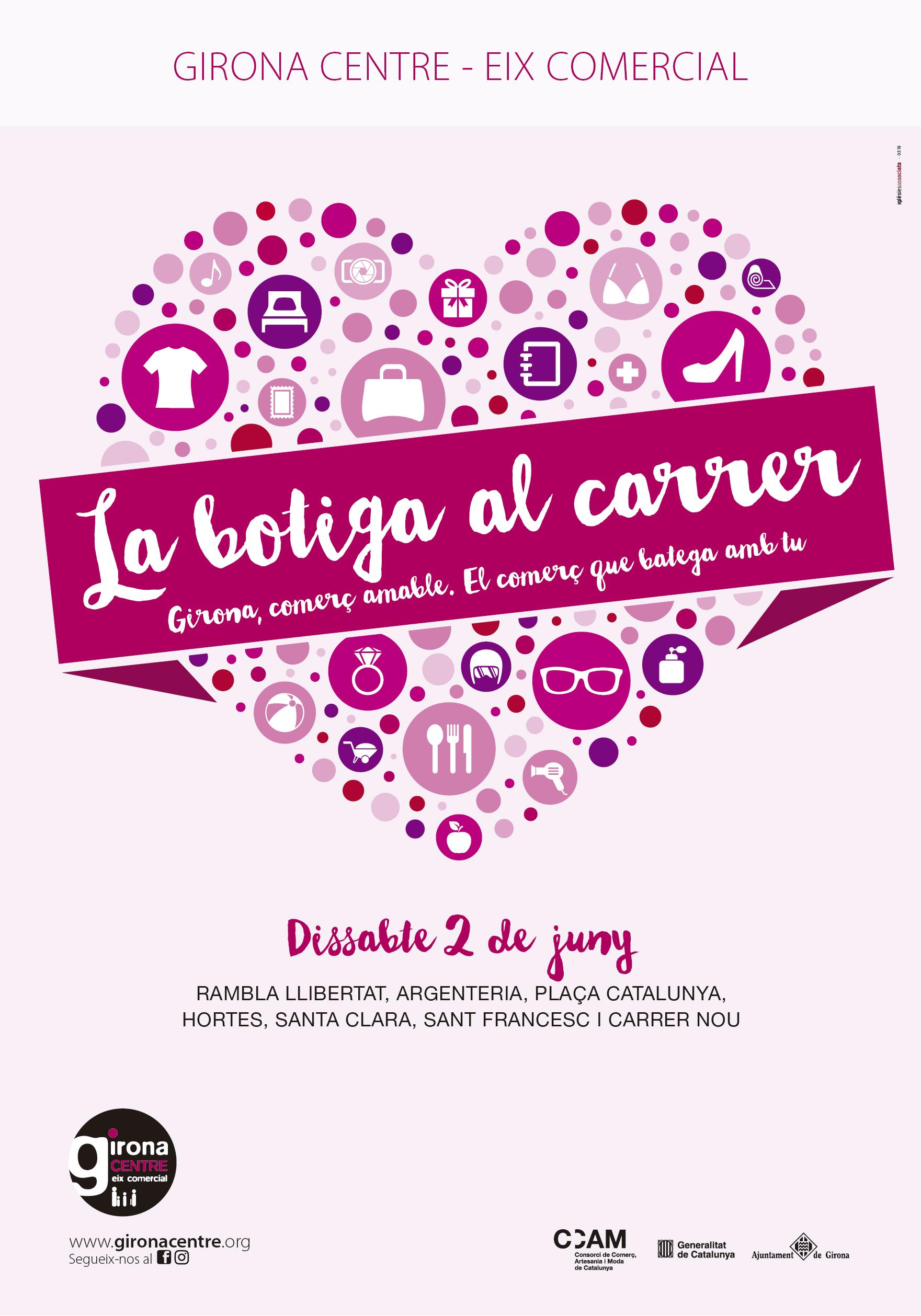 Dissabte 2 de juny, Botiga al Carrer a la zona centre de Girona