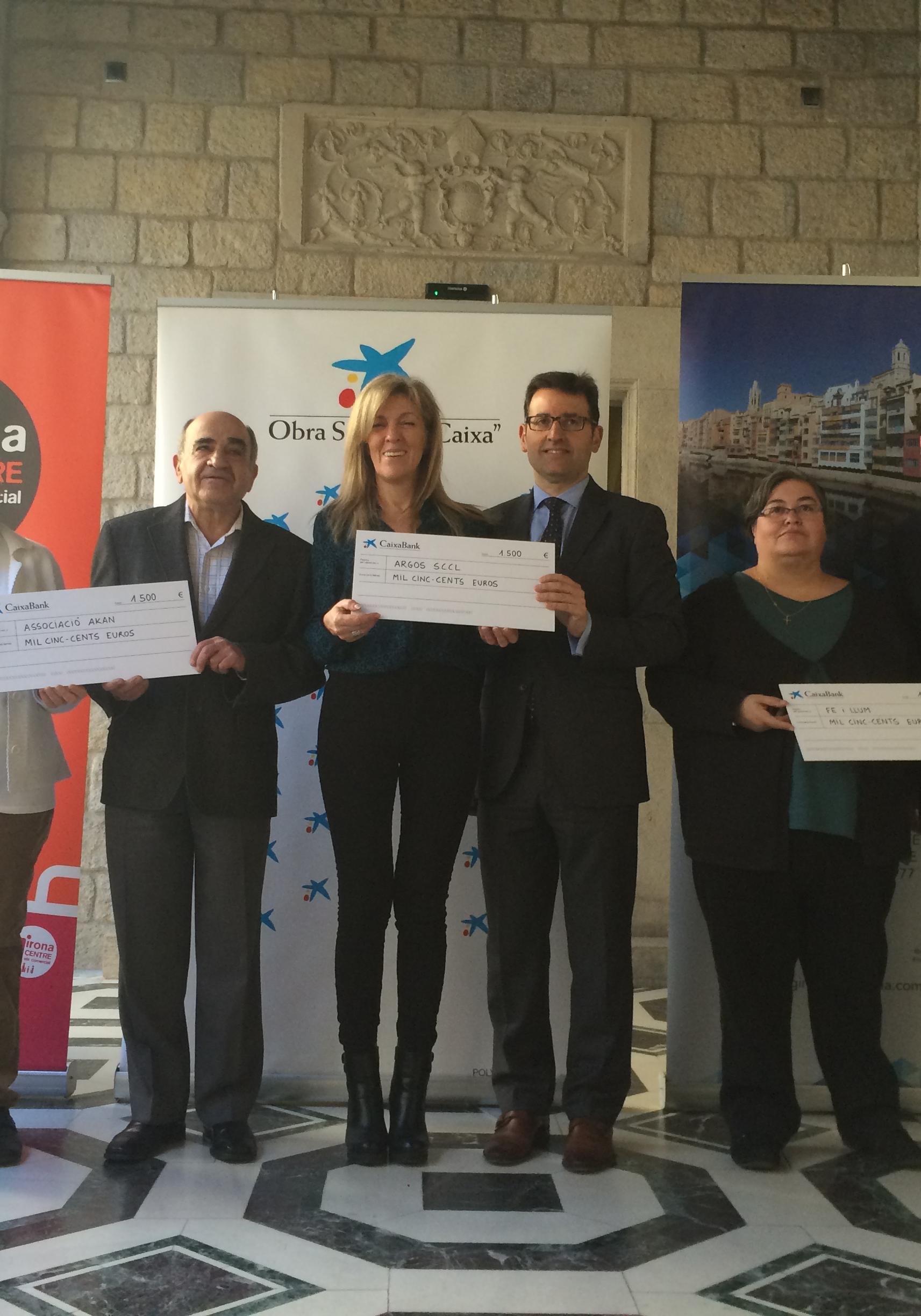 La campanya solidària del comerç i l’hostaleria 2015-2016 recull 4.500 euros per a tres entitats socials gironines 
