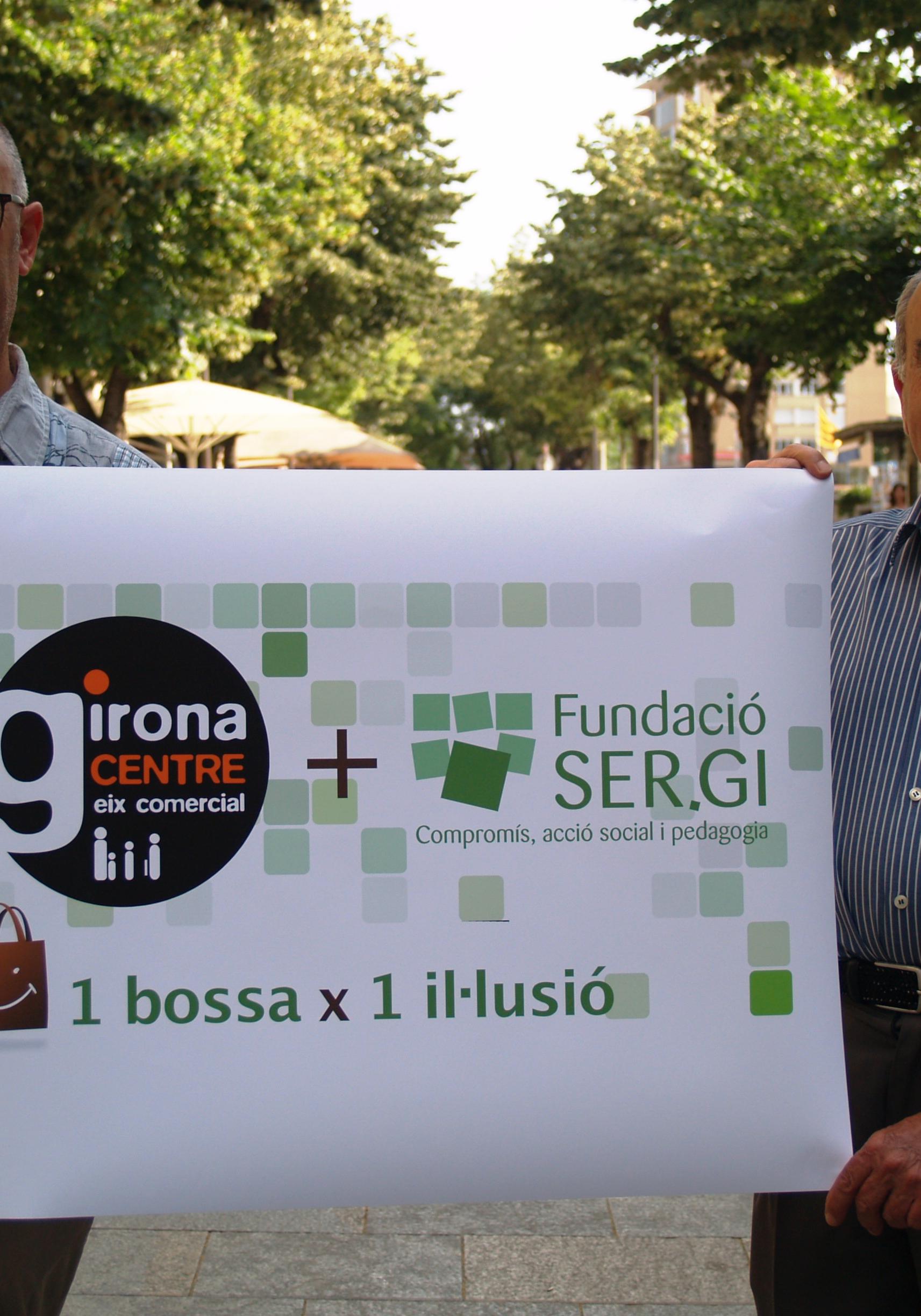 Girona Centre i la Fundació SER.GI promouen la campanya “1 bossa x 1 il•lusió”