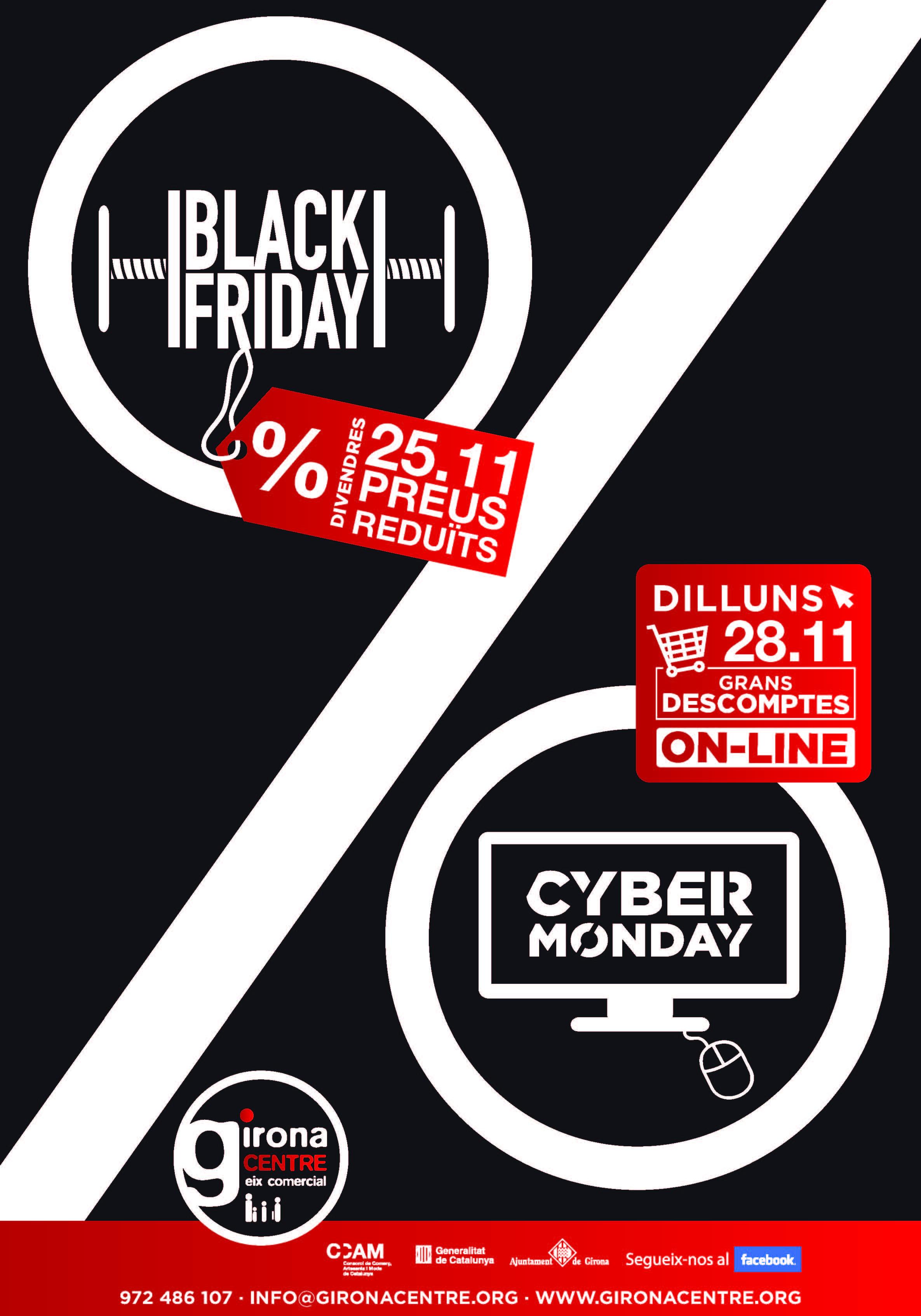 Black Friday & Cyber Monday: fins a un 60% de descompte. Consulteu aquí les botigues adherides a la campanya!