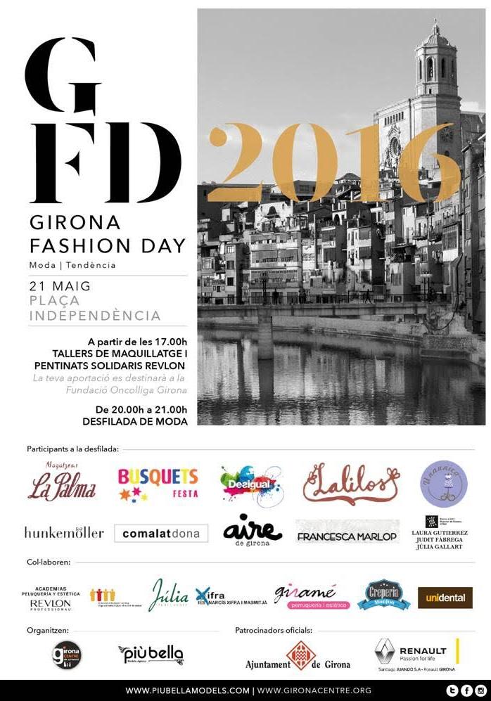 Dissabte 21 de maig, veniu a la desfilada de moda Girona Fashion Day #GFD2016