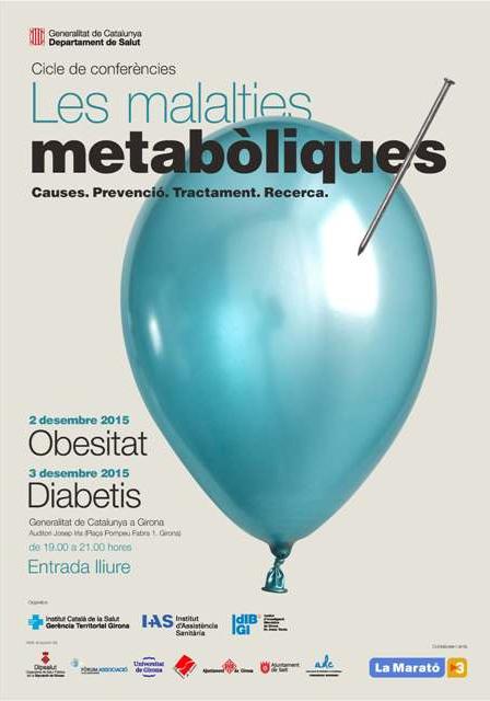 Cicle de conferències dirigit a la ciutadania sobre la diabetis i l’obesitat amb motiu de La Marató de TV3