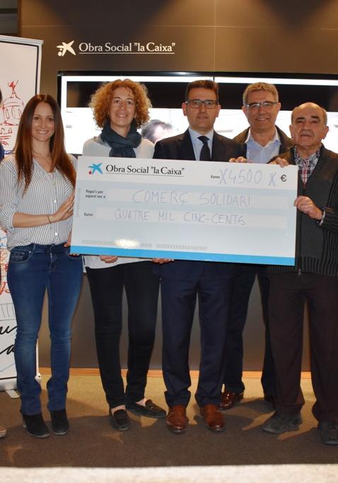 La campanya solidària del comerç i l’hostaleria recull 4.500 euros per a tres entitats socials gironines