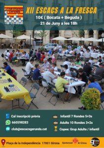 Torna la festa dels “Escacs a la fresca” a la plaça de la Independència de Girona